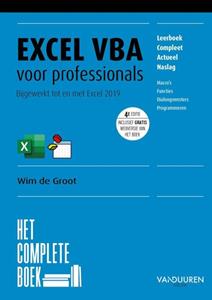 Wim de Groot Het Complete Boek Excel VBA 4e editie -   (ISBN: 9789463562553)