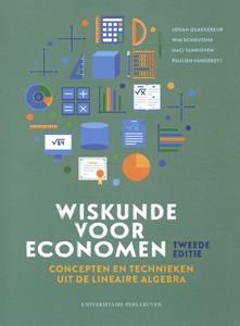 Johan Quaegebeur Wiskunde voor economen: concepten en technieken uit de lineaire algebra - Tweede editie -   (ISBN: 9789462703018)