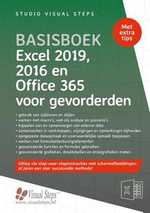 Visual Steps B.V. Basisboek Excel 2019, 2016 en Office 365 voor gevorderden -   (ISBN: 9789059054066)