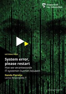 Nanda Piersma System Error, Please Restart -   (ISBN: 9789463014311)