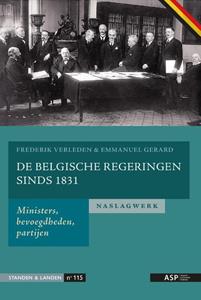 Emmanuel Gerard, Frederik Verleden De Belgische regeringen sinds 1831 -   (ISBN: 9789461174031)