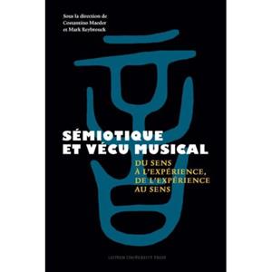 Universitaire Pers Leuven Sémiotique Et Vécu Musical