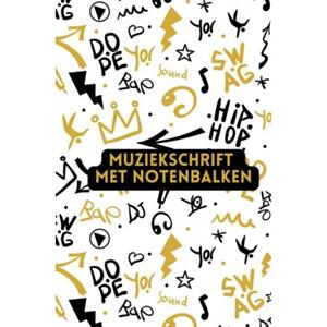 Brave New Books Muziekschrift Met Notenbalken - Gold Arts Books