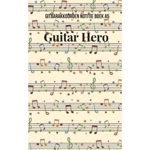 Pumbo.Nl B.V. Gitaarakkoorden Notitieboek A5 Guitar Hero - Allets Comfort