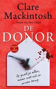 Clare Mackintosh De donor -   (ISBN: 9789026154324)