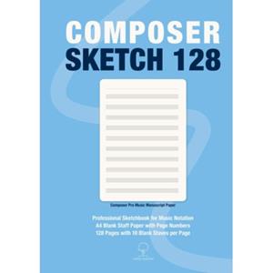 Elmtree And Waters Publishing Composer Sketch 128 - Composer Pro Premium Muziekpapier - Sophia Martins