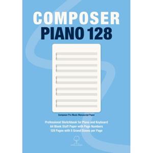 Elmtree And Waters Publishing Composer Piano 128 - Composer Pro Premium Muziekpapier - Sophia Martins