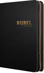 Jongbloed Bijbel (HSV) met psalmen - 14 x 21 luxe leer met rits en index -   (ISBN: 9789065395450)