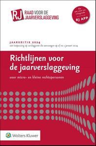 Wolters Kluwer Nederland B.V. Richtlijnen voor de jaarverslaggeving voor micro- en kleine rechtspersonen 2024 -   (ISBN: 9789013170801)