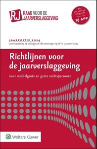 Wolters Kluwer Nederland B.V. Richtlijnen voor de jaarverslaggeving, middelgrote en grote rechtspersonen 2024 -   (ISBN: 9789013170863)