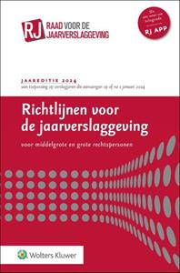Wolters Kluwer Nederland B.V. Richtlijnen voor de jaarverslaggeving, middelgrote en grote rechtspersonen 2024 -   (ISBN: 9789013170849)