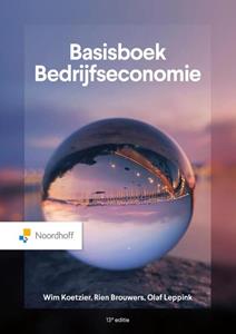 Olaf Leppink, Rien Brouwers, Wim Koetzier Basisboek Bedrijfseconomie -   (ISBN: 9789001035174)