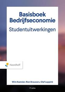 Olaf Leppink, Rien Brouwers, Wim Koetzier Basisboek Bedrijfseconomie, Studentenuitwerkingen -   (ISBN: 9789001035273)