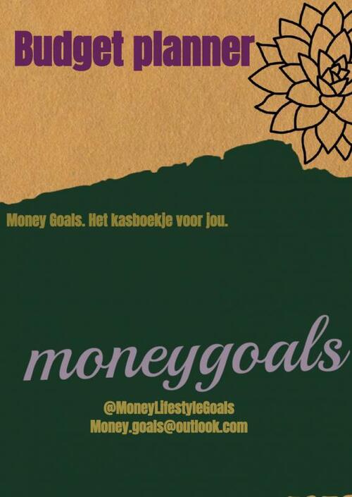 Money Goals Budget planner -   (ISBN: 9789464480375)