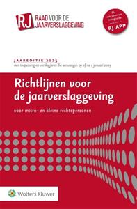 Wolters Kluwer Nederland B.V. Richtlijnen voor de jaarverslaggeving voor micro- en kleine rechtspersonen 2025 -   (ISBN: 9789013176827)