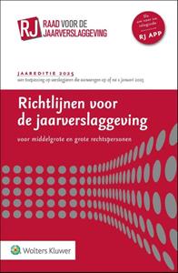 Wolters Kluwer Nederland B.V. Richtlijnen voor de jaarverslaggeving, middelgrote en grote rechtspersonen 2025 -   (ISBN: 9789013176858)