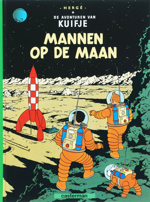 Hergé Kuifje - 16 - MANNEN OP DE MAAN (Hardcover) -   (ISBN: 9789030326564)