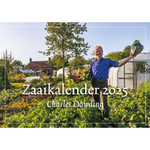 Stichting De Blauwe Tijger Zaaikalender Charles Dowding No-Dig 2025 - Charles Dowding