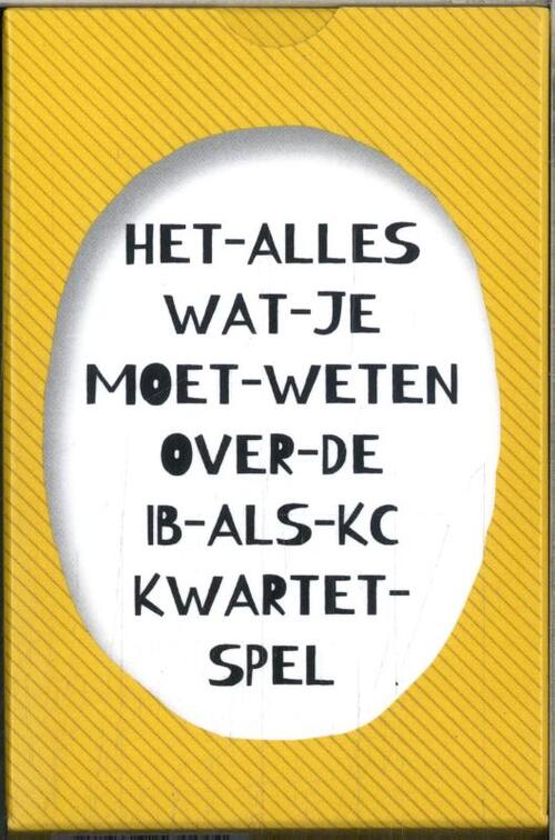 Mieke Michiels, Vivian van Alem Het alles wat je moet weten over de IB als KC kwartetspel -   (ISBN: 9789463174244)