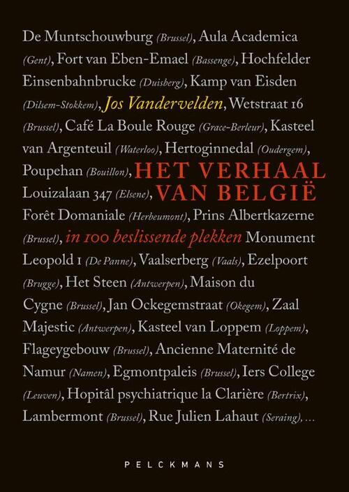 Jos Vandervelden Het verhaal van België in 100 beslissende plekken -   (ISBN: 9789463838344)