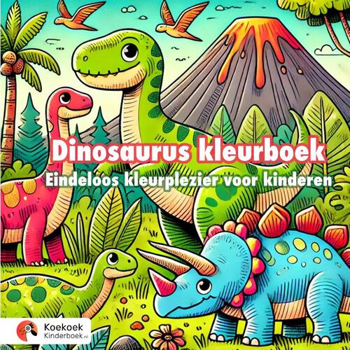 Koekoek Kinderboek Dinosaurus kleurboek -   (ISBN: 9789465126074)