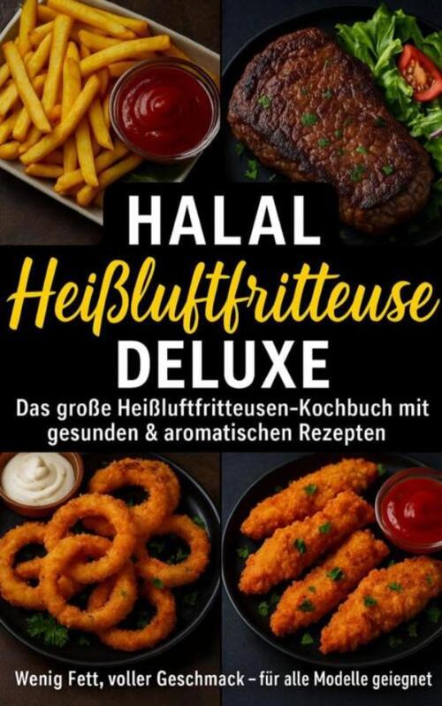 Yasmin Rahimi Halal Airfryer Deluxe: Das große Heißluftfritteusen-Kochbuch mit gesunden & aromatischen Rezepten FARBAUSGABE -   (ISBN: 9789403800912)