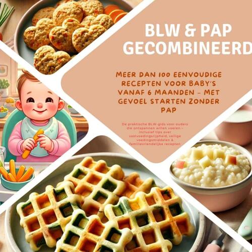 Kira Kochmann BLW & pap gecombineerd: Meer dan 100 eenvoudige recepten voor baby’s vanaf 6 maanden – met gevoel starten zonder pap -   (ISBN:
