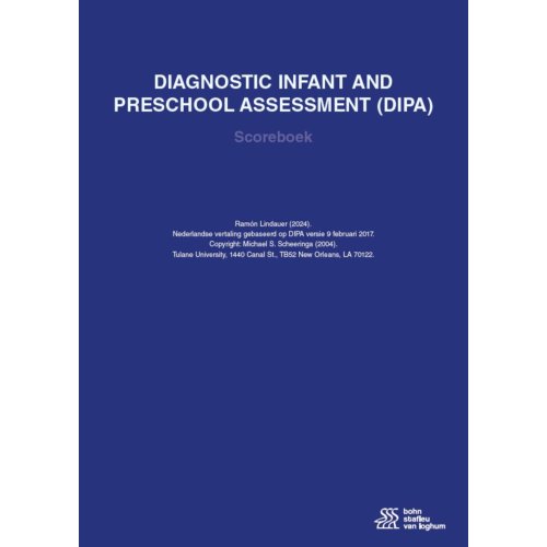 Bsl Media & Learning Diagnostic Infant And Preschool Assessment (Dipa) Scoreboek - Ramon Lindauer