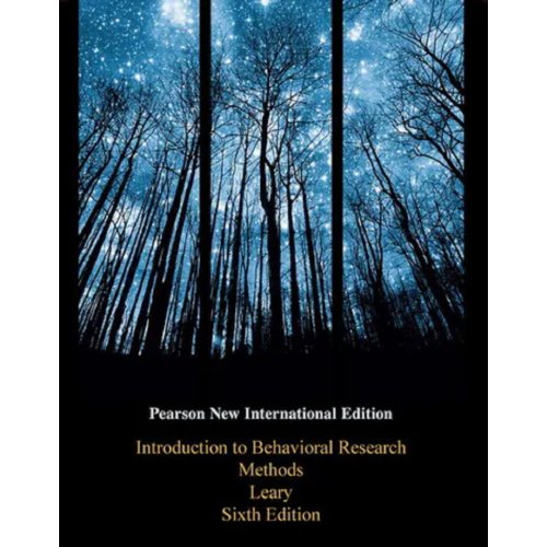 Pearson Benelux B.V. Introduction To Behavioral Research Methods - Leary, Mark