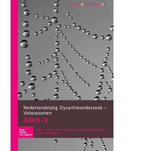 Bsl Media & Learning Nederlandstalig Dysartrie Onderzoek Volwassenen (Ndo-V) - Complete Set - Simone Knuijt