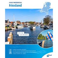 ANWB waterkaart: Wateratlas Friesland