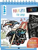 frechverlag Kratzel-Stickerbuch für Jungs