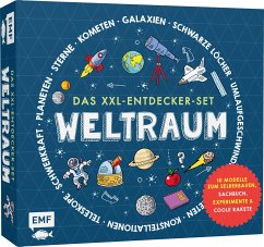 Edition Michael Fischer Das XXL-Entdecker-Set - Weltraum: Mit 10 Modellen zum Selberbauen, Sachbuch, Experimenten und cooler Rakete