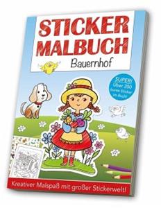 Media Stickermalbuch: Bauernhof