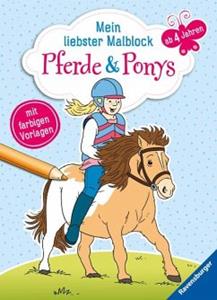 Ravensburger Verlag Mein liebster Malblock ab 4 Jahren: Pferde & Ponys