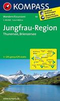 Kompass-Karten KOMPASS Wanderkarte Jungfrau-Region, Thunersee, Brienzersee