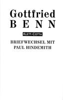 Gottfried Benn Briefe 3. Briefwechsel mit Paul Hindemith