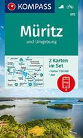 Kompass-Karten KOMPASS Wanderkarte Müritz und Umgebung