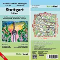 NaturNavi Stuttgart Südost 1 : 25 000