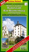 Verlag Barthel Mittleres Saaletal, Rudolstadt, Bad Blankenburg und Umgebung 1 : 35 000. Radwander- und Wanderkarte