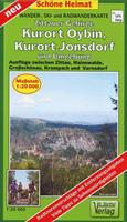 Verlag Barthel Zittauer Gebirge, Kurort Oybin, Kurort Jonsdorf und Umgebung 1:20 000 Wander- und Radwanderkarte