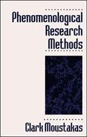 Clark E. Moustakas Phenomenological Research Methods -  (ISBN: 9780803957992)