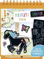 Frechverlag Kratzel-Stickerbuch Pferde