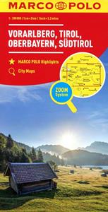 Marco Polo Kaarten Marco Polo Vorarlberg, Tirol, Hoog-Beieren, Zuid-Tirol 03 -   (ISBN: 9783829740487)