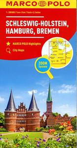 Marco Polo Kaarten Marco Polo Sleeswijk-Holstein/Hamburg/Bremen 01 -   (ISBN: 9783829740494)
