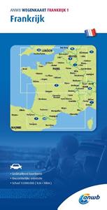 Anwb Retail ANWB Wegenkaart Frankrijk 1. Frankrijk -   (ISBN: 9789018048327)
