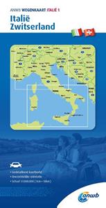 Anwb Retail ANWB*Wegenkaart Italië 1. Italië/Zwitserland -   (ISBN: 9789018048464)