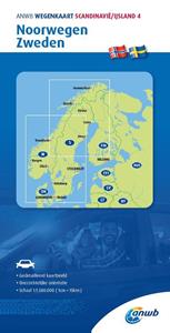 Anwb Retail ANWB*Wegenkaart Scandinavië/IJsland 4. Noorwegen-Zweden -   (ISBN: 9789018048587)