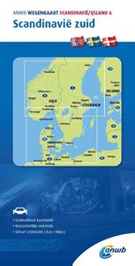 Anwb Retail ANWB*Wegenkaart Scandinavië/IJsland 6. Scandinavië-Zuid -   (ISBN: 9789018048600)