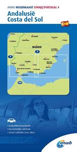 Anwb Retail ANWB Wegenkaart Spanje/Portugal 4. Andalusië/Costa del Sol -   (ISBN: 9789018048648)
